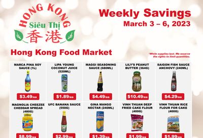 Hong Kong Food Market Flyer March 3 to 6