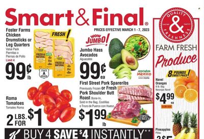 Smart & Final (CA) Weekly Ad Flyer Specials March 1 to March 7, 2023