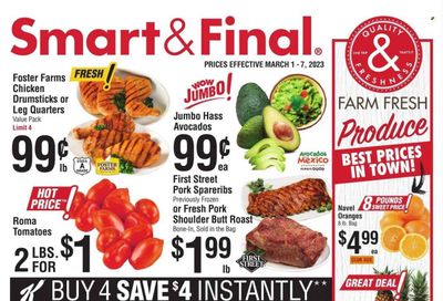 Smart & Final (CA) Weekly Ad Flyer Specials March 1 to March 7, 2023