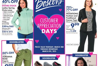 Boscov's (CT, DE, MD, NJ, NY, PA) Weekly Ad Flyer Specials March 2 to March 8, 2023