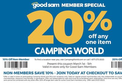 Gander RV & Outdoors Weekly Ad Flyer Specials March 1 to March 5, 2023