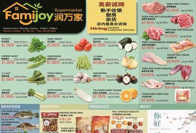 Famijoy Supermarket Flyer March 3 to 9