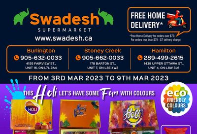 Swadesh Supermarket Flyer March 3 to 9