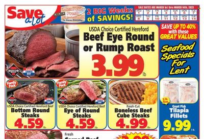 Save a Lot (MD, PA, WV) Weekly Ad Flyer Specials March 1 to March 14, 2023