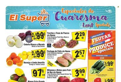 El Super (TX) Weekly Ad Flyer Specials March 1 to March 7, 2023