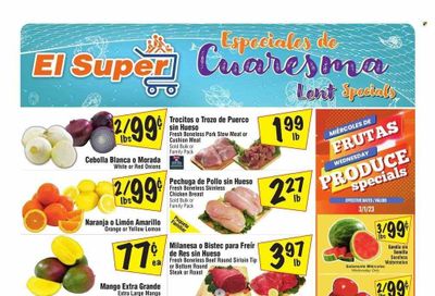 El Super (CA) Weekly Ad Flyer Specials March 1 to March 7, 2023