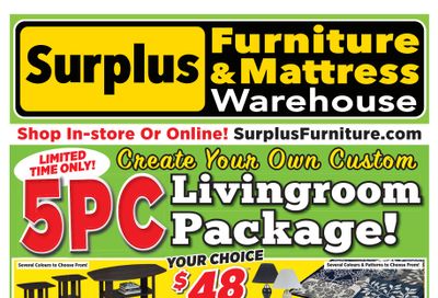 Surplus Furniture & Mattress Warehouse (Winnipeg) Flyer March 6 to 19