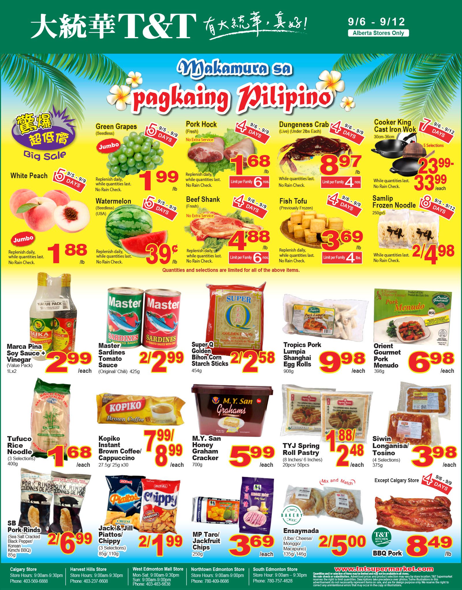 T&T Supermarket (AB) Flyer September 6 to 12