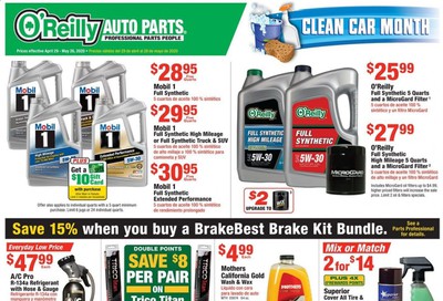 O'Reilly Auto Parts (EN) Weekly Ad & Flyer April 29 to May 26