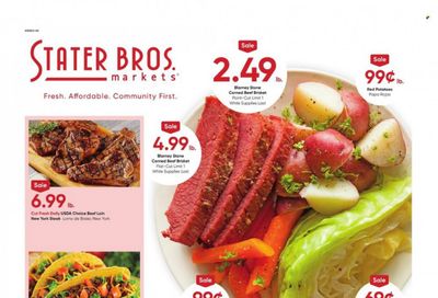 Stater Bros. (CA) Weekly Ad Flyer Specials March 8 to March 14, 2023