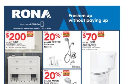 Rona (West) Flyer March 9 to 15