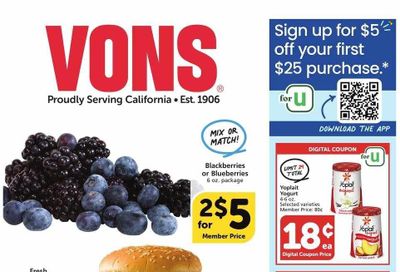 Vons (CA) Weekly Ad Flyer Specials March 1 to March 7, 2023