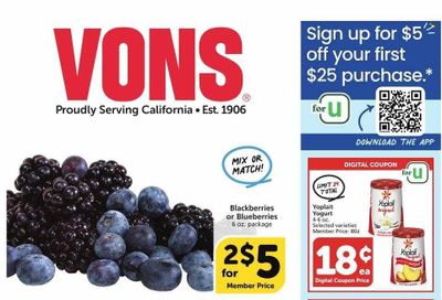 Vons (CA) Weekly Ad Flyer Specials March 1 to March 7, 2023