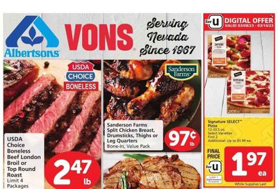 Vons (NV) Weekly Ad Flyer Specials March 8 to March 14, 2023