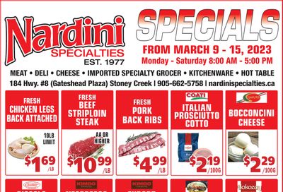 Nardini Specialties Flyer March 9 to 15