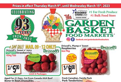 The Garden Basket Flyer March 9 to 15