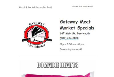 Gateway Meat Market Flyer March 9 to 15