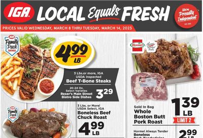 IGA (TN) Weekly Ad Flyer Specials March 8 to March 14, 2023