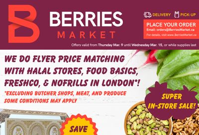 Berries Market Flyer March 9 to 15