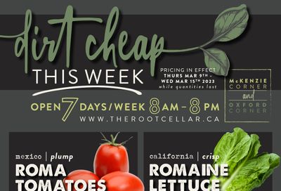 The Root Cellar Flyer March 9 to 15