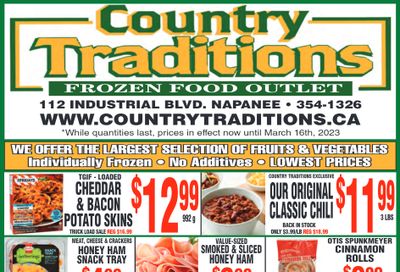 Country Traditions Flyer March 9 to 16