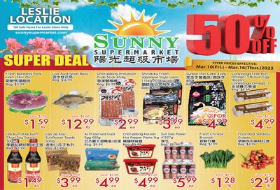 Sunny Supermarket (Leslie) Flyer March 10 to 16