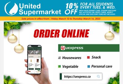 United Supermarket Flyer March 10 to 16
