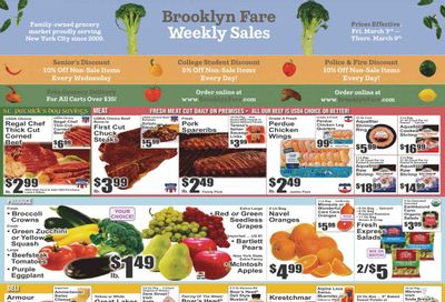 Brooklyn Fare (NY) Weekly Ad Flyer Specials March 3 to March 9, 2023