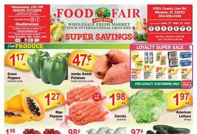 Food Fair Fresh Market (FL) Weekly Ad Flyer Specials March 2 to March 8, 2023