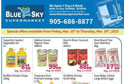 Blue Sky Supermarket (Pickering) Flyer March 10 to 16