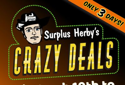 Surplus Herby's Crazy Deals Flyer March 10 to 12