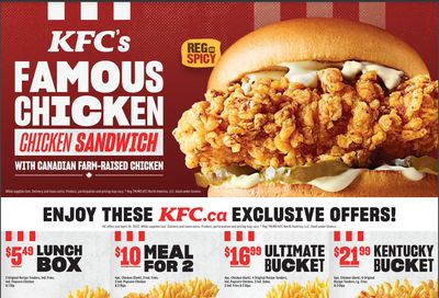 KFC Canada Coupon (Alberta) Valid until April 30