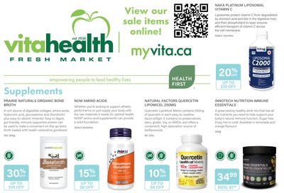 Vita Health Fresh Market Flyer March 10 to 26