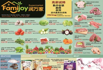 Famijoy Supermarket Flyer March 10 to 16