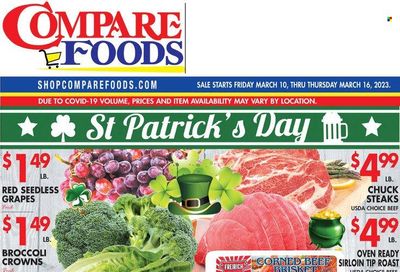 Compare Foods (CT, MD, NC, NJ, NY, RI) Weekly Ad Flyer Specials March 10 to March 16, 2023