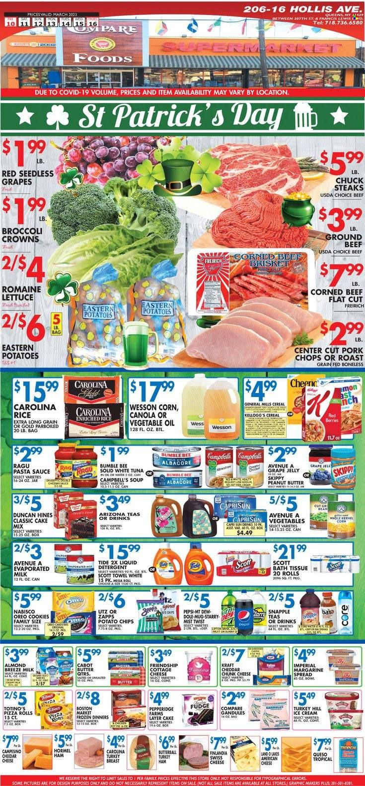 Compare Foods (NY) Weekly Ad Flyer Specials March 10 to March 16, 2023
