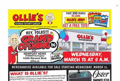 Ollie's Bargain Outlet (VA) Weekly Ad Flyer Specials March 15 to March 22, 2023