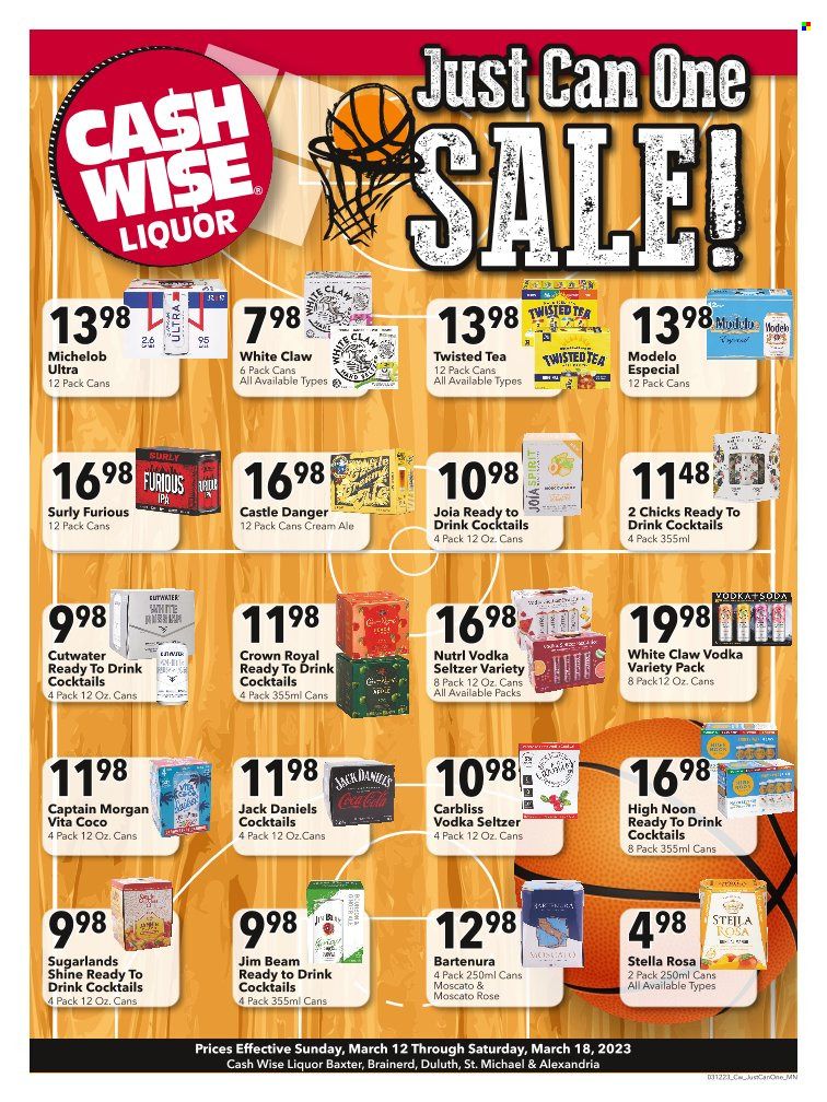 Cash Wise Liquor Only (MN) Weekly Ad Flyer Specials March 12 to March 18, 2023