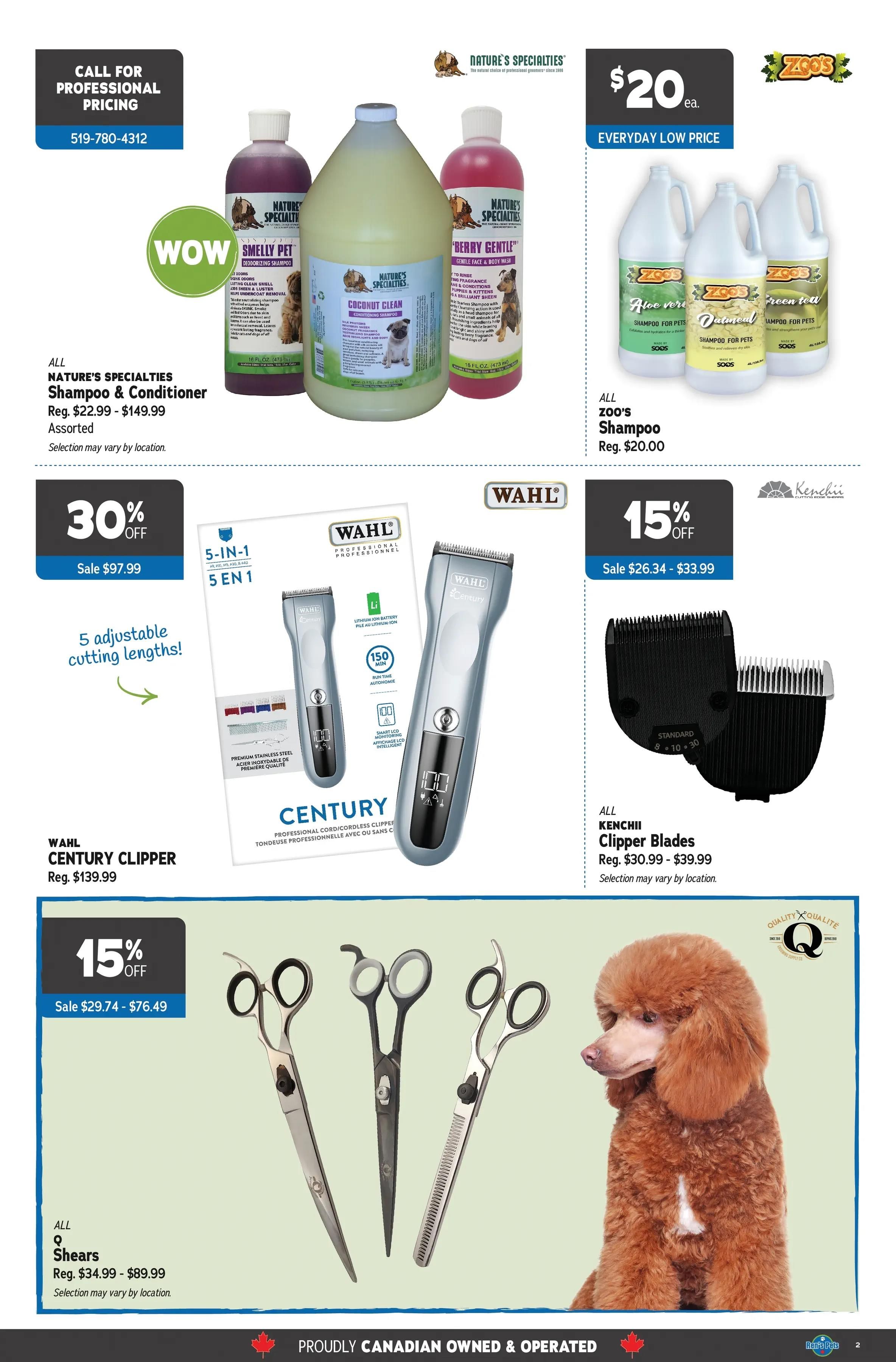 Ren's Pets Grooming Sale Flyer March 13 to 26