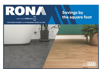 Rona (West) Flyer March 16 to 22