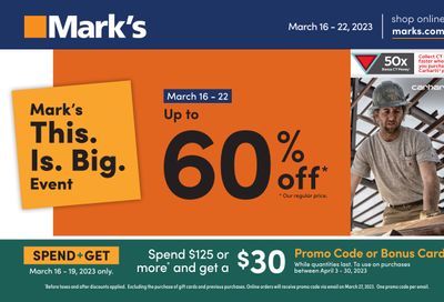 Mark's Flyer March 16 to 22