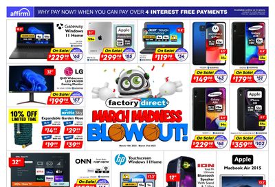 Factory Direct Flyer March 15 to 21
