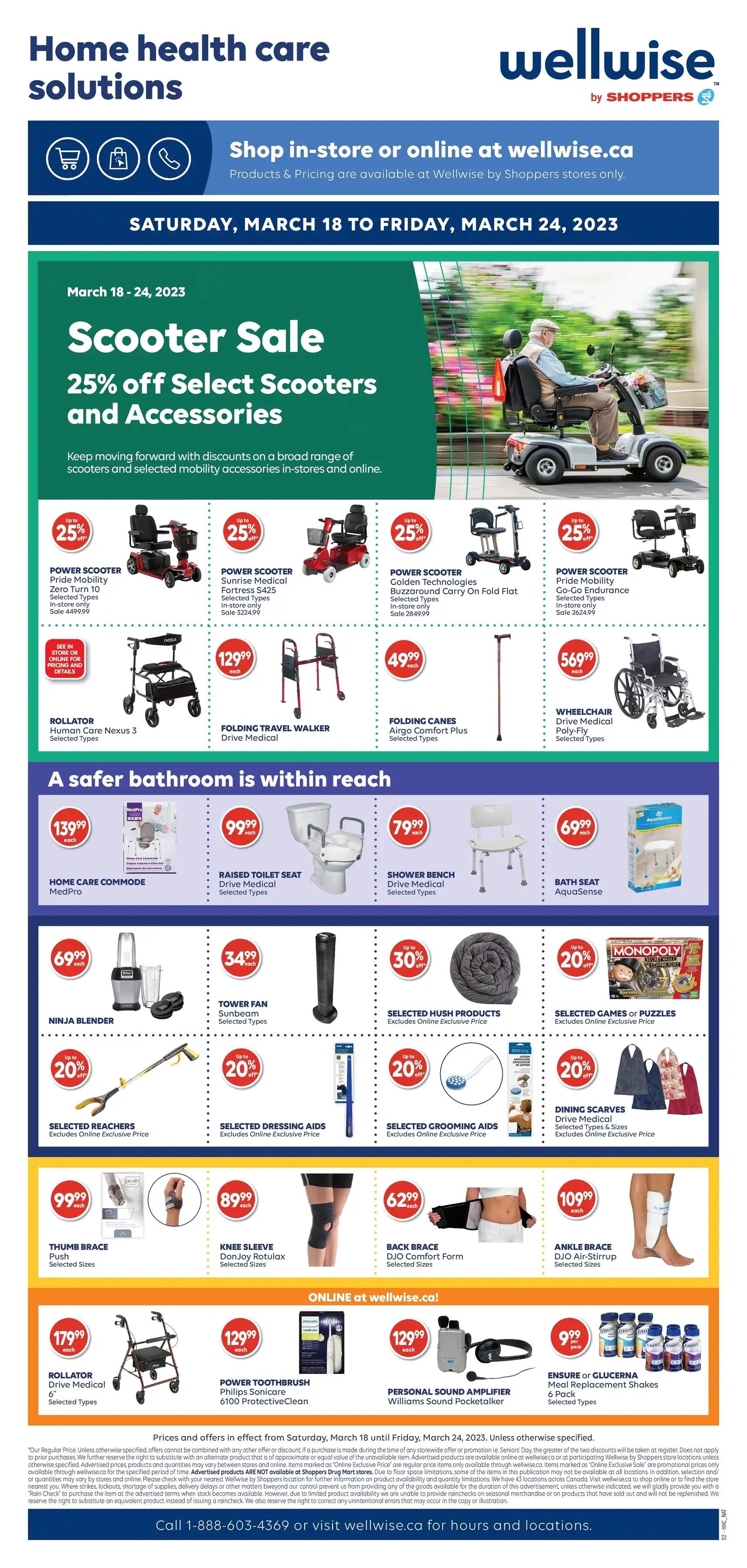 Wellwise By Shoppers Flyer March 18 to 24