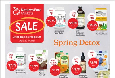 Nature's Fare Markets Flyer March 16 to 29