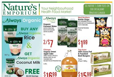 Nature's Emporium Bi-Weekly Flyer March 16 to 29
