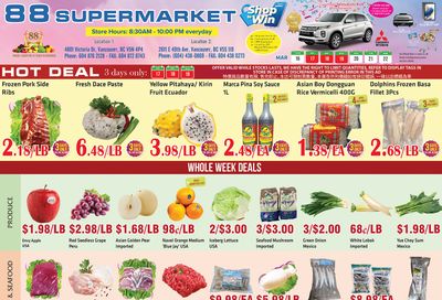 88 Supermarket Flyer March 16 to 22