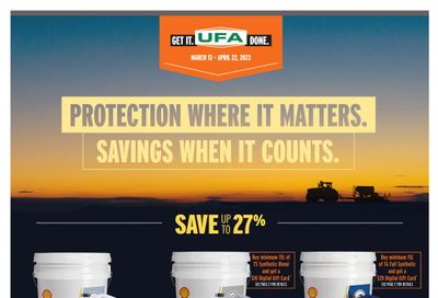 UFA Co-operative Limited Spring Lube Sale Flyer March 13 to April 22