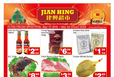 Jian Hing Supermarket (North York) Flyer March 17 to 23