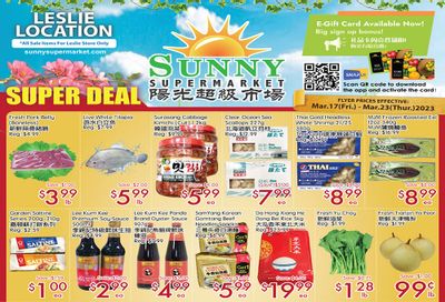 Sunny Supermarket (Leslie) Flyer March 17 to 23
