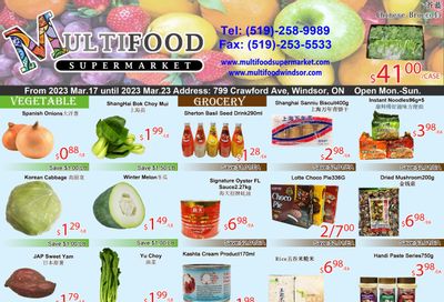 MultiFood Supermarket Flyer March 17 to 23